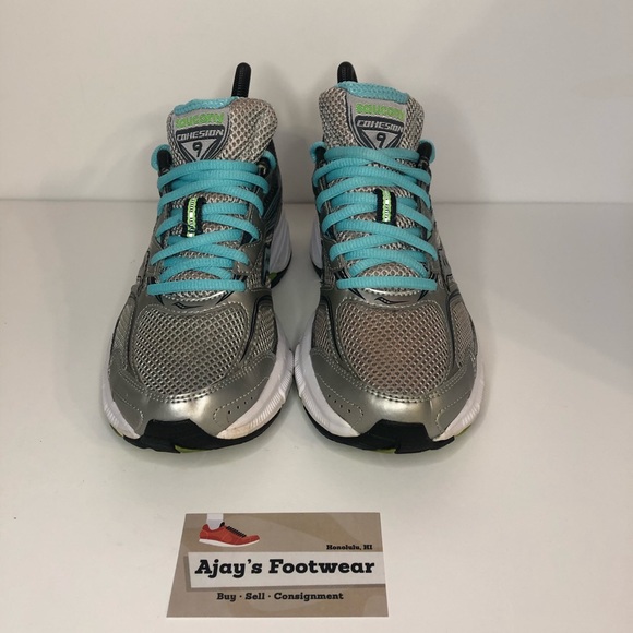 Saucony Grid Cohesion Running Women’s Shoes Teal - Picture 2 of 10